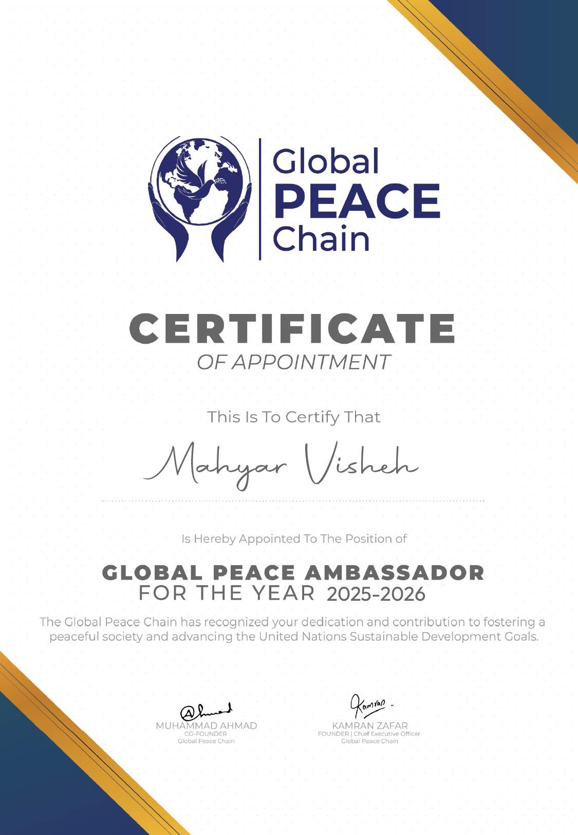 Global Peace Ambassador